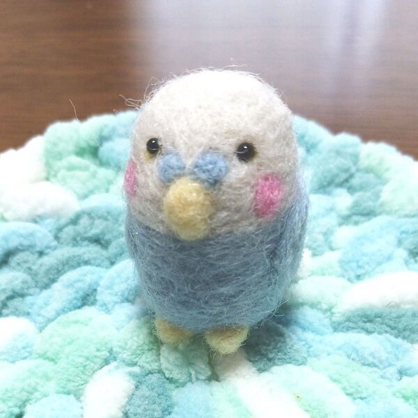 羊毛フェルト作品セキセイインコ