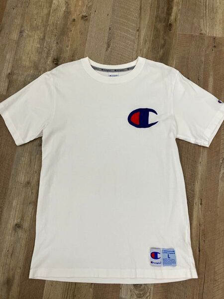 Champion ロゴTシャツ ホワイト Lサイズ