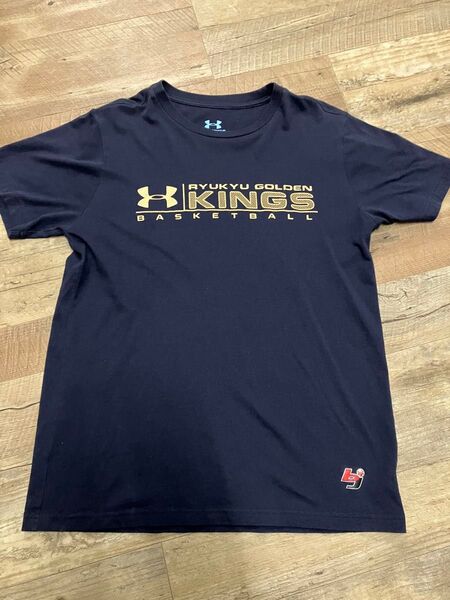 琉球ゴールデンキングス Tシャツ UNDER ARMOUR ネイビー Lサイズ