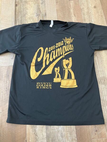 琉球ゴールデンキングス 2011-2012 チャンピオンTシャツ 黒 Lサイズ