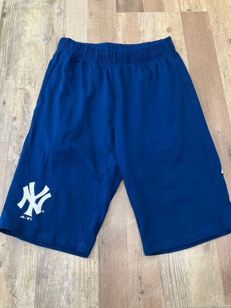 MLB Majestic ニューヨークヤンキース ハーフパンツ ネイビー XL