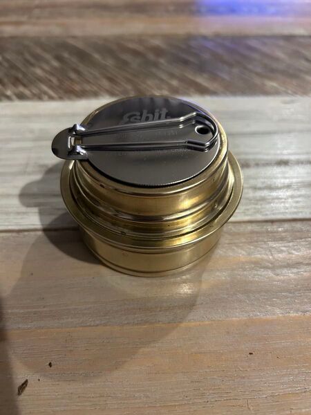 ESBIT アルコールバーナー 真鍮製 火力調整蓋付き エスビット アルコールストーブ AB300BR キャンプ キャンプ飯