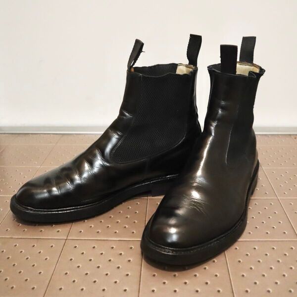 トリッカーズ Tricker's サイドゴアブーツ UK 8.5 27.0cm 革靴 チェルシーブーツ レザー 黒 8 1/2