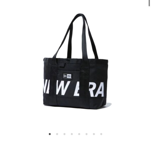 【新品タグ付き】ニューエラ NEW ERA トートバッグミニ 6Lプリントロゴ ブラック×ホワイト