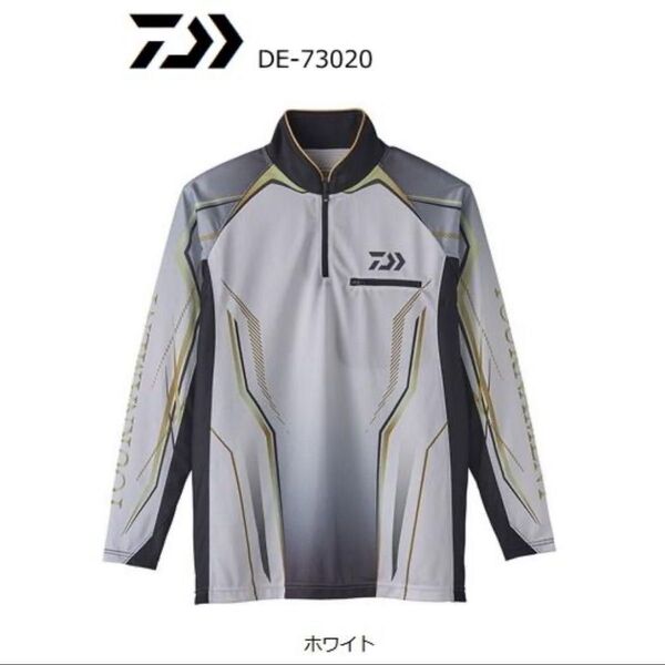 ダイワ トーナメント アイスドライ R ジップアップ メッシュシャツ DE-73020 ホワイト Lサイズ