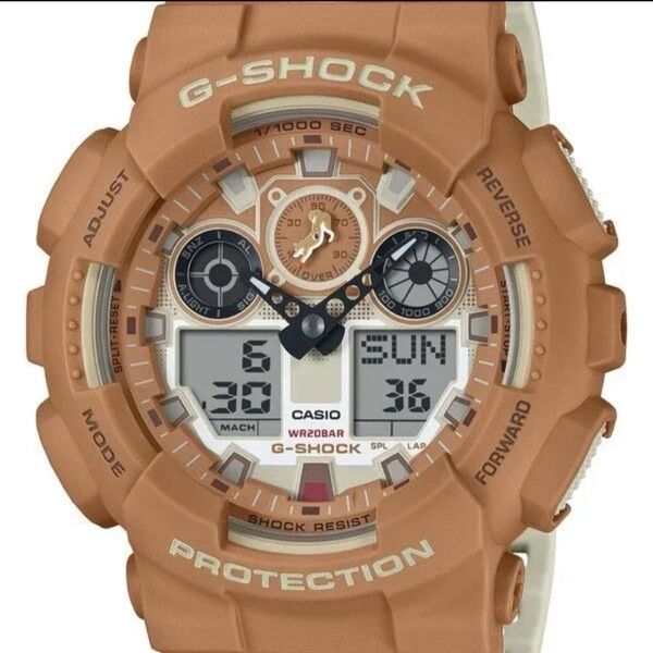 G-SHOCK ANALOG-DIGITAL GA-100SERIES柴犬限定モデルGA-100SHB-5AJR(赤柴/ブラウン)