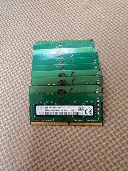 SK ノートPC用メモリー 8GB/PC4-2400T×10枚 動作品