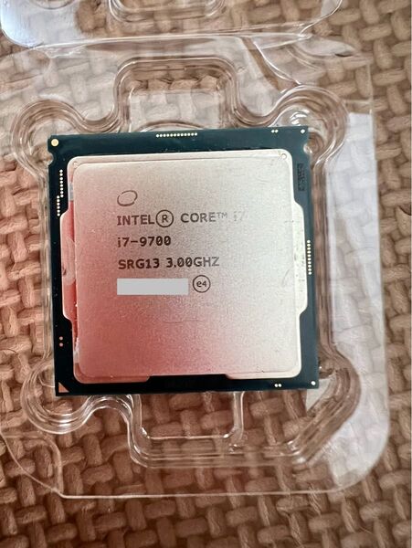 intel Core i7-9700 CPU 難あり 動作品