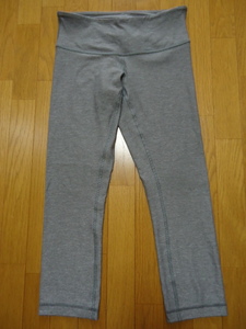  prompt decision Hawaii Lulu lemon yoga long pants gray * white . color 4 S-M woman 