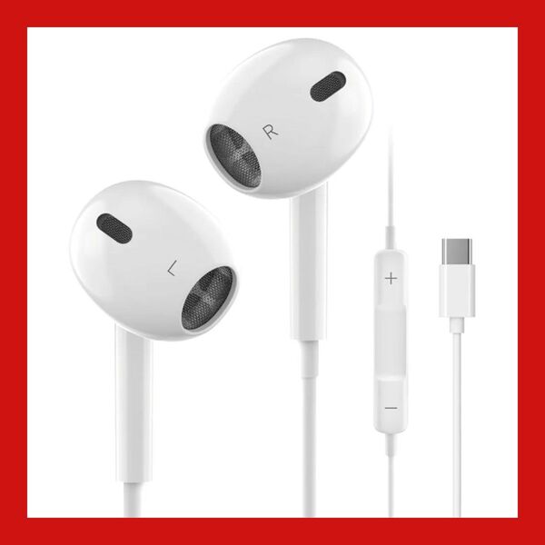 イヤホン タイプc イヤホン【2025年新バージョン iPhone15/16対応】 有線HiFi ノイズキャンセリング 通話可能