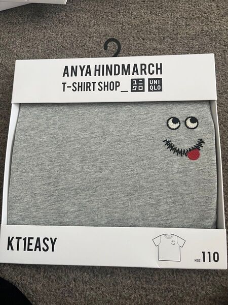 UNIQLO ANYA ユニクロ アニヤ クルーネックT グレー 110cm