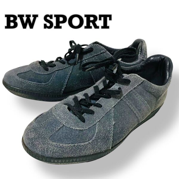 別注 BW SPORT社製GERMAN TRAINER ジャーマントレーナー40チャコールグレースエード