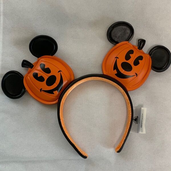 ディズニー ミッキー パンプキン カチューシャ ハロウィン 新品未使用