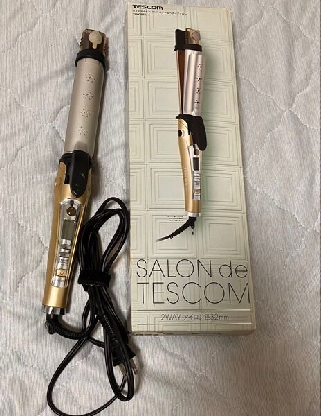 テスコム TPW2532 マイナスイオン2WAY スチームヘアアイロン 32mm