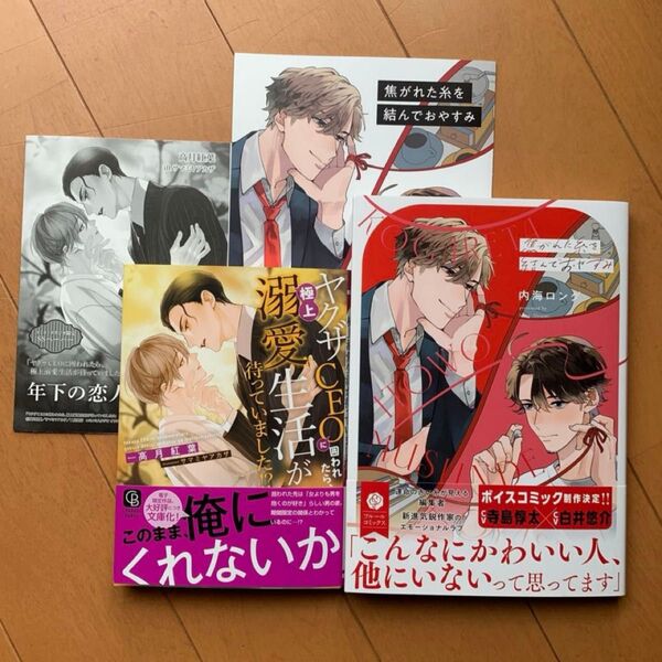 【おまとめ専用】ヤクザCEOに囲われたら、極上溺愛生活が待っていました 高月紅葉/焦がれた糸を結んでおやすみ 内海ロング