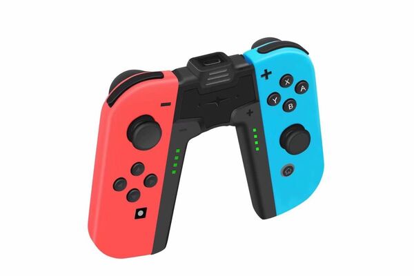 任天堂スイッチ Joy-Con充電グリップ 充電 ジョイコングリップ V字型 黒