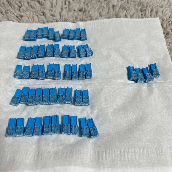 2芯 クイックコネクター 青 50個+ ②