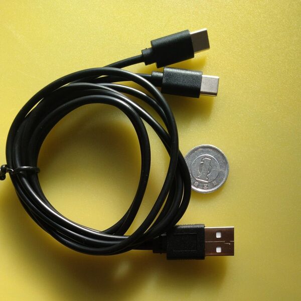 USBケーブル Type-C 充電ケーブル2分岐 約75センチ 新品