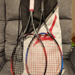 ミズノ D-force ディフォース ラケット 2本セット バッグ付