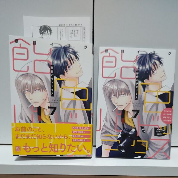 BLコミック 飴色パラドックス 7巻 夏目イサク/アニメイト限定小冊子付き