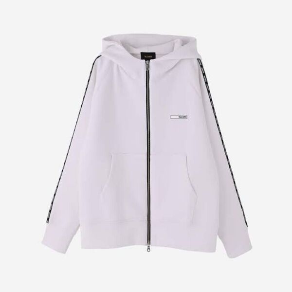 ReZARD Logo Tape Zip-up Hoodie ホワイト