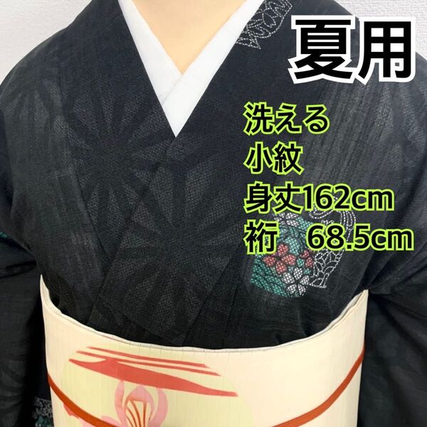 486◆トールサイズ◆夏用 洗える 紗小紋