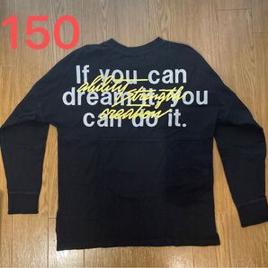 GLAZOS バックプリントロンT ブラック 150cm