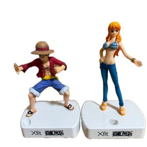 【セット出品】ONE PIECE ワンピース ルフィ&ナミ フィギュア Xfitスタンド付き 立ちポーズ Xfitコラボ