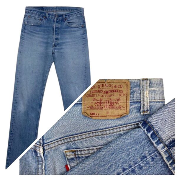 90' アメリカ製 USA Levi's リーバイス 501xx ハチマル リベット裏552 ストレートデニム サンアンジェロ工場