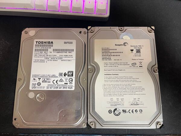 HDD 1TB 2つ