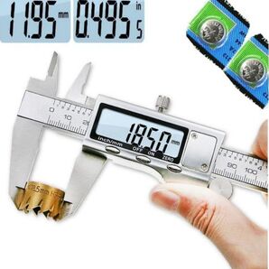 【150mm- 全ステンレス鋼製】デジタル ノギス 子 ステンレス鋼製 全金属製 高精デジタル ノギス 150mm 高精度 高品質