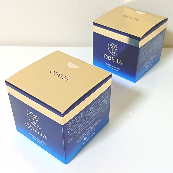 【新品・未開封】銀座ステファニー化粧品 ODELIA オディリア リンクル&ホワイト AIO オールインワンクリーム 50g×2箱