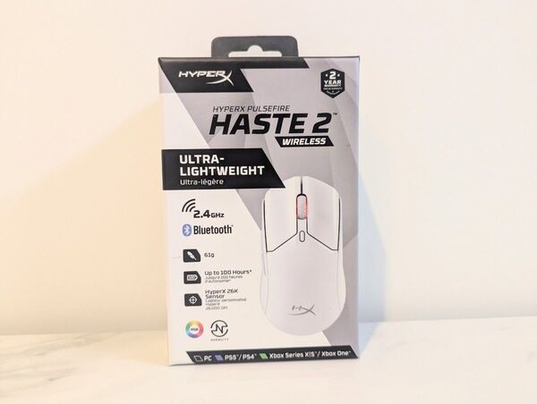 HYPER X PULSEFIRE★HASTE 2★WIRELESS★ULTRA-LIGHTWEIGHT★ ホワイト