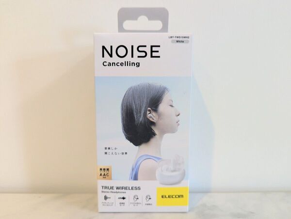 ELECOM★NOISE cancelling★LBT-TWS15WH2★ホワイト