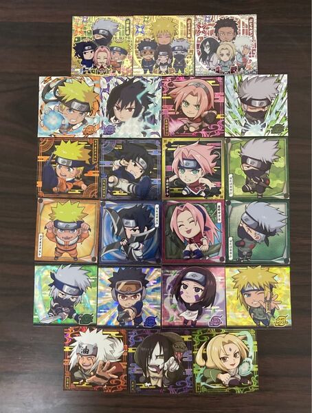 にふぉるめーしょん NARUTO 疾風伝 シールウエハース 第7班 ミナト班 ヒルゼン班 シール