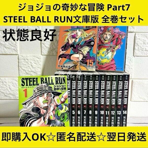 ジョジョの奇妙な冒険Part7 スティールボールラン 文庫版 全巻セット