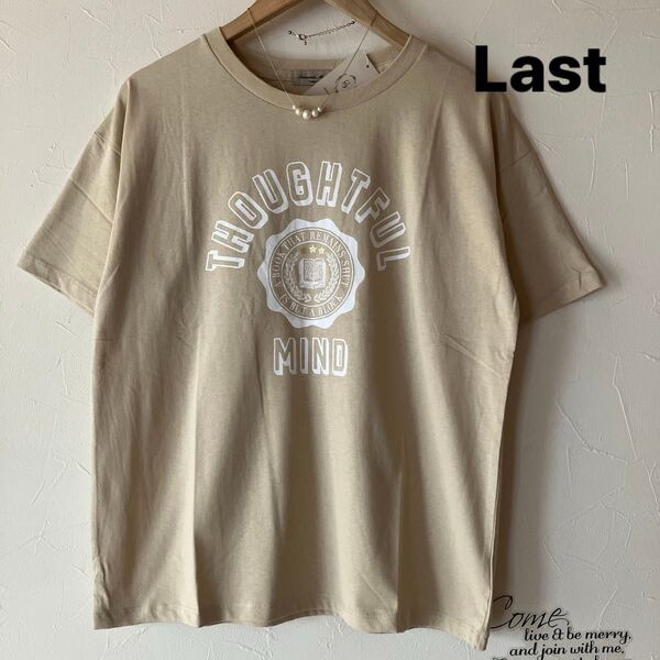 ラスト!ロゴプリントtシャツ 半袖 カレッジ サマンサモスモス SM2 半袖Tシャツ クルーネック 半袖Tシャツ