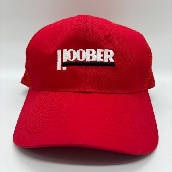 90s~ ヴィンテージ HOOBER 農機具販売会社 US企業物 刺繍ワッペンロゴ ベースボールキャップ スナップバック