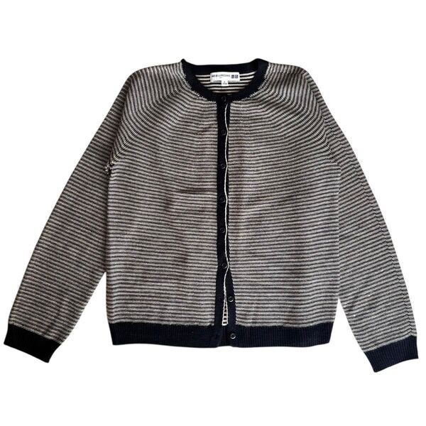 UNIQLO ユニクロ カーディガン INES DE LA FRESSANGE イネス 3Dボーダーカーディガン(長袖) Mサイズ