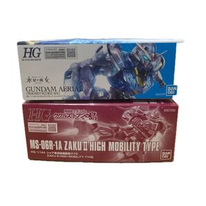 【プレミアムバンダイ限定】HG シャア専用高機動型ザクⅡ/ガンダムエアリアル パーメットスコアシックス
