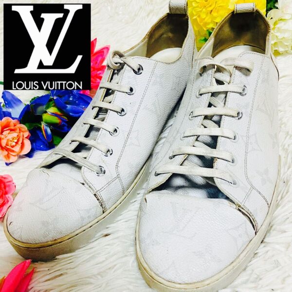 LOUIS VUITTON●ルイヴィトン●スニーカー●モノグラム●メンズ●US8●総柄●27cm●27.5cm●総柄●PARIS