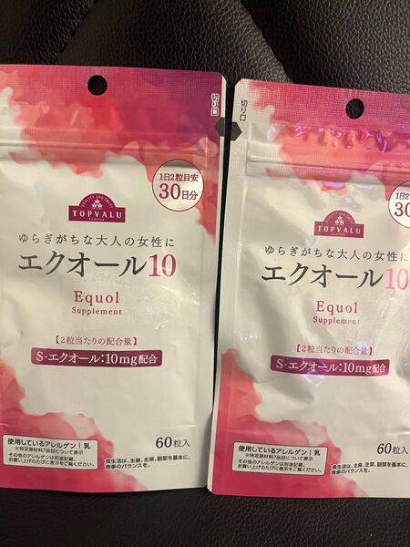トップバリュ エクオール10 30日分 60粒 サプリメント