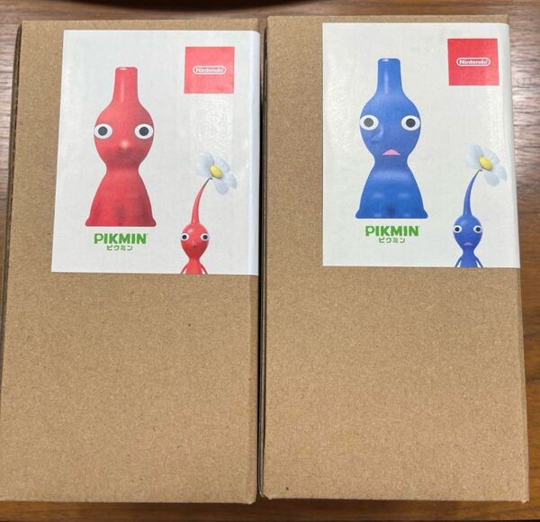 任天堂 ピクミン 一輪挿し 赤・青二点セット