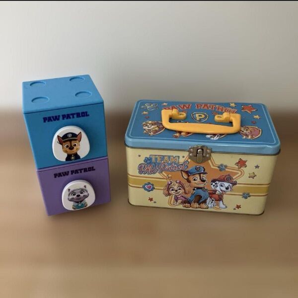 PAW PATROLパウパトロール ミニトランク 空き缶 ブロック型収納ボックス