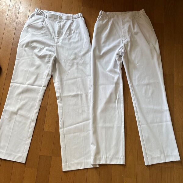 2枚セット ナガイレーベン 医療用 パンツ 白 LL
