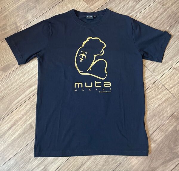 MUTA MARINE ムータマリン ×POPEYE 半袖Tシャツ ネイビー系 M
