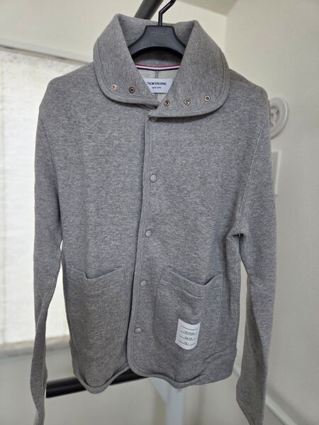 【極美品】THOM BROWNE トムブラウン スウェットジャケット グレー 1