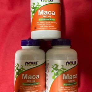 期限2026年12月以降250カプセル×3 一粒にマカ500mg250カプセル maca now社