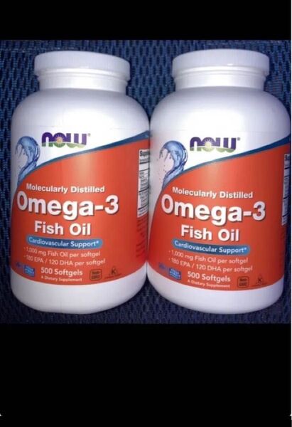 大容量500ソフトジェル×2 期限は2027年9月以降NOW社DHA EPA オメガ3 1000mg