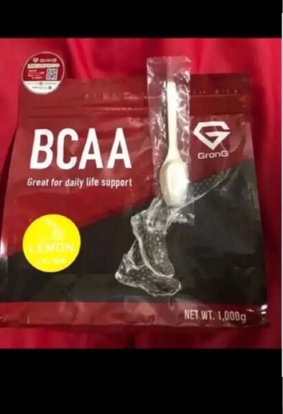 期限は2026年以降 未開封!スプーン付きグロングGronG BCAAレモン風味1kg1000g